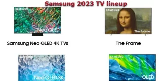 Samsung 2023 TV-udvalg, forklaring efter serie
