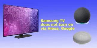 Mit Samsung TV kan ikke tændes via SmartThings, Alexa, Google
