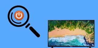 Hvor er tænd/sluk-knappen på et Samsung TV?