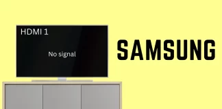 Hvordan løser jeg problemet med manglende HDMI-signal på Samsung TV?