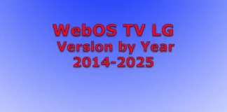 Driftsystemer til LG TV efter år