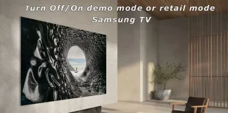 Sådan slukker du for demo-tilstanden på TV Samsung