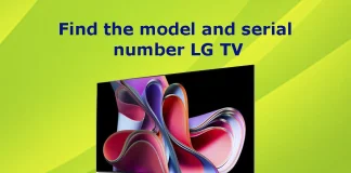 Sådan finder du model- og serienumre i menuen for LG TV