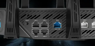 10GE port på WIFI router