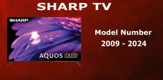 Sharp TV-model nummer 2009-2024, afkodning