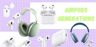 AirPods generationer efter år