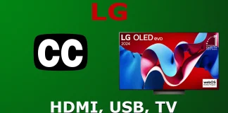 Indstillinger for undertekster for tv; Apps, kanaler, HDMI, USB