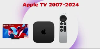 Apple TV-modeller efter udgivelsesår
