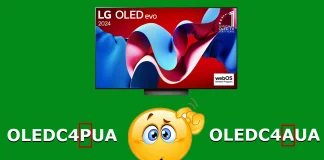 LG OLED evo C4AUA vs C4PUA forskelle