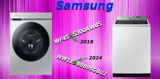 Forklaring af modelkoder for Samsung-vaskemaskiner 2013-2024