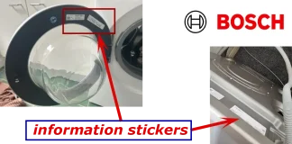 Bosch vaskemaskiner og tørretumblere: Sådan finder du modelkode og serienummer