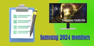 Liste over Samsung 2024-skærme