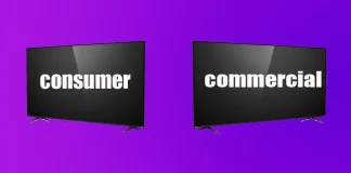 TV til hjemmet og kommercielle TV, forskelle og funktioner