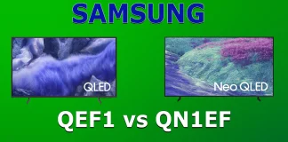 Samsung TV’er QN1EF vs QEF1 — 2025-serien