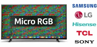 Micro RGB-, RGB Evo- og TCL Mini RGB-tv’er