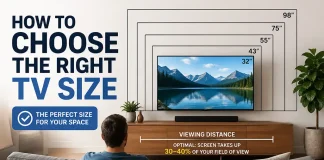 Sådan vælger du den rigtige TV-størrelse