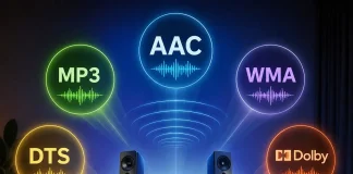 AAC-, MP3-, WMA-, DTS- og Dolby-lydcodecs forklaret på en enkel måde