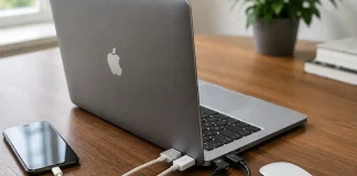 Beskrivelse af portene på Apple MacBook-bærbare computere