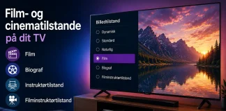 Film- og biograftilstande på dit TV