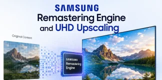 Samsung Remastering Engine og UHD Upscaling på Samsung TV